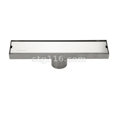 Трап нерж. (30031) 300*68 на выход 50мм,верт.с сух.затв.литая крышка